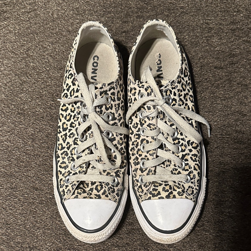 Converse Animal Print Lace-Up Sneakers